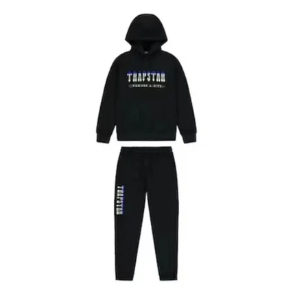 Trapstar Black Decoded Chenille 2.0 Hooded Tracksuit