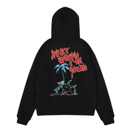 Trapstar Rest When I’m Dead Hoodie Black