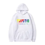 White Solid Color Trapstar Hoodie